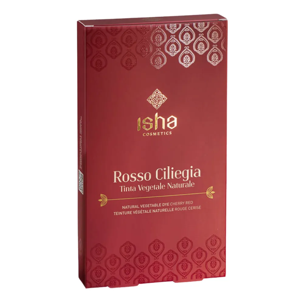Isha Cosmetics Tinte Vegetal Natural Rosso Ciliegia 100g - Imagen 1